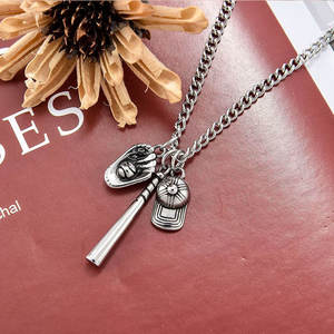 Collar de Moda Personalizado de Acero Inoxidable 316L con Baño de Oro PVD de 14K/18K, Joyería Fina, Collar de Béisbol para Hombre - Product Image 5