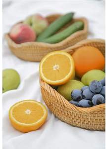 Panier à pain multifonctionnel en rotin naturel tissé à la main vietnamien, écologique et moderne, personnalisable, élégant pour le rangement à la maison ou au bureau - Product Image 2