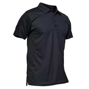 Polos informales de algodón y poliéster, camiseta Polo de gran tamaño de manga corta de peso pesado personalizada de 220gsm para hombres 2025 - Product Image 1