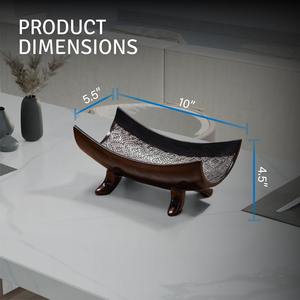 Bols profonds carrés en aluminium classiques sur les pieds pour ustensiles de cuisine Accueil Hôtel Restaurant Dates Fruits Bol de service fait à la main Hôtel - Product Image 3