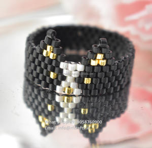 Mode tribale Style bohême bague pour femme délicate perlée Imitation perle en forme de boule bijoux empilables pour cadeau - Product Image 6