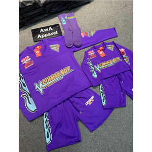 ชุดเสื้อยืดและกางเกงขาสั้นแขนยาวสำหรับผู้ชายชุดแฟชั่นล่าสุด2025 - Product Image 5