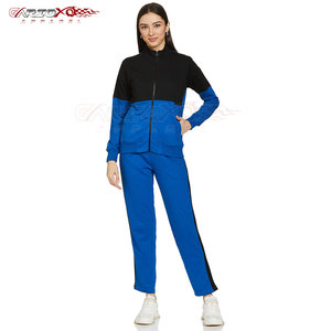 <b>Women</b> Polyester Tracksuit Two Piece Set <b>For</b> Running, Fitness, Jogging, And <b>Travel</b> Stylish <b>Women</b> Polyester Tracksuit - Product Image 1