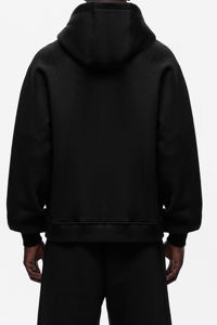 Custom <b>Black</b> Fleece Tracksuit <b>Men</b> Zip Up <b>Hoodie</b> Puff Print Logo Oversized Sweatpants Set Acid Wash Casual Outdoor Wear Tracksuit - Product Image 4