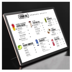 Cadre photo lumineux LED MACCAN, boîte à lumière en acrylique, publicité LED, <span class=keywords><strong>menu</strong></span> de restaurant, grande taille, montage mural, rectangle, coins arrondis - Product Image 2