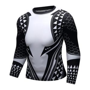Manches longues en gros concevoir votre propre Sublimation imprimé Jiu Jitsu Mma pour hommes Bjj chemises Rashguard 2025 - Product Image 2