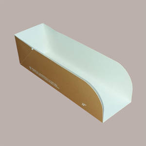 100 soportes desechables para perros calientes en papel marrón Bio Compost 165x50H47 - Product Image 2