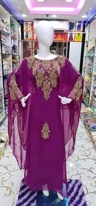 Dubai farasha kaftan hermoso caftán rojo musulmán tradicional caftán cuentas de piedra trabajo manual kaftan diseño marroquí kaftan2024 - Product Image 2