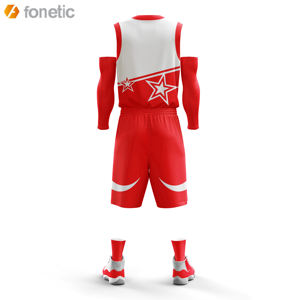 ชุดบาสเก็ตบอลแบบซับลิเมชั่นสั่งทำได้  โลโก้ส่วนตัว ระบายอากาศได้ดี ไซส์ใหญ่พิเศษ  สำหรับทุกเพศ  สีสันหลากหลาย - Product Image 4