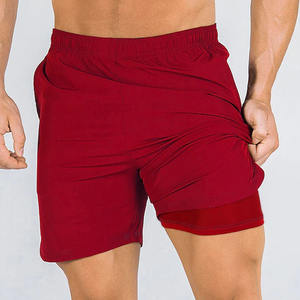 กางเกงขาสั้นออกกำลังกายผู้ชายคุณภาพสูง ดีไซน์ปรับแต่งได้ ลายเรียบ ผ้าแคนวาส แห้งเร็ว กันน้ำ บริการ OEM - Product Image 2