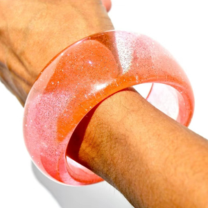 Nouveau Bracelet En Résine Exagéré Rond Coloré Acrylique Bracelets Irrégulier Rond Gelée Coloré Résine Bracelet Bijoux pour Femmes - Product Image 1