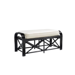 wicker rattan stool bench <b>restaurant</b> <b>set</b> modern simple design with comfortable cushion indoor and outdoor furniture - Product Image 1