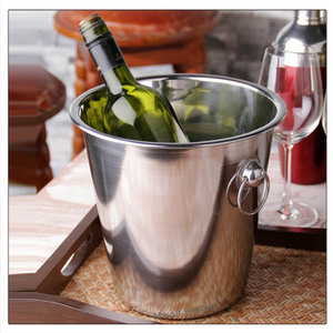 Durable Stainless Steel 5L Wine & <b>Ice</b> <b>Bucket</b> for Parties Catering Hotels Bar Service Reasonable Price - Product Image 1