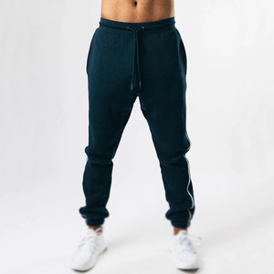 Pantalons de jogging décontractés pour hommes, taille haute, coupe slim, en coton, avec décorations aux chevilles, pantalons de survêtement, musculation, course à pied, jogging - Product Image 3