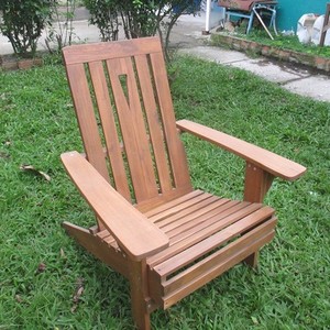 Silla de sofá Adirondack resistente a la intemperie a precio de venta al por mayor para jardín, porche, hoteles y uso al aire libre, muebles de patio de madera - Product Image 2