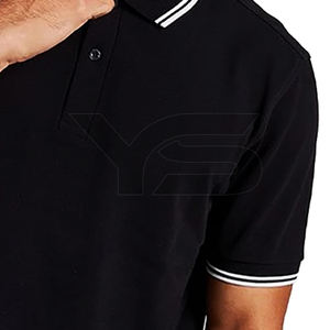 Décontracté pour hommes de première qualité pour Polo T-Shirt personnalisé coton/Spandex tissu mixte maillot de haute qualité brodé pour le golf - Product Image 5