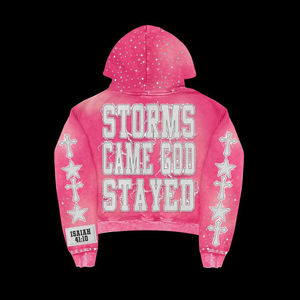 Custom Vintage Zip-Up Street Style Sportswear Pantalones acampanados transpirables Bordado Desgastado Efecto lavado Loose Fit Chándales - Product Image 5