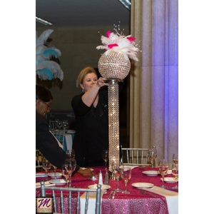 Centres de table de mariage en cristal faits à la main Arrangement de fleurs en cristal acrylique supports pour décor de table de fête à manger - Product Image 6