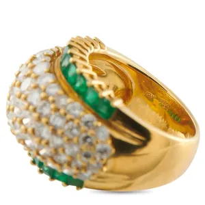 แหวนทองคำ 18K สไตล์วินเทจ ประดับเพชรทรงบริลเลียนต์ 3.90 กะรัต ผลิตในห้องปฏิบัติการ ชุบทอง เหมาะสำหรับงานแต่งงาน งานหมั้น งานครบรอบ งานเลี้ยง ได้รับการรับรอง - Product Image 1