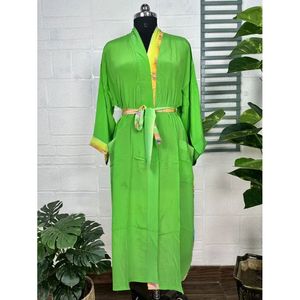 Kimono Vintage de Crepé de Seda, Bata Suave y Cómoda, Ropa de Dormir Ligera y Lujosa, Regalo Perfecto de Verano para Mujer, Ropa de Dormir para Ocasiones Especiales - Product Image 1