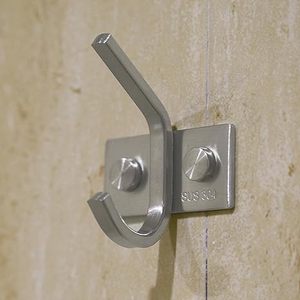 Great Home Storage & Organisation Heavy Duty Stainless Steel Hooks <b>Rail</b> Coat <b>Rack</b> for Bedroom Bathroom Foyer Hallways - Product Image 5