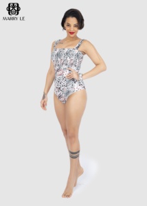 Robe pour femme MIX avec imprimés de peaux d'animaux MD58, tenue de plage ajustée, certifiée OEKO-TEX, design personnalisable, été - Product Image 5