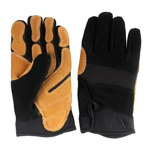Guantes de conductor de cuero para muebles de piel de vaca personalizados, guantes de protección de trabajo de seguridad para construcción Industrial resistente - Product Image 4