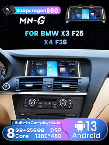 Lecteur vidéo écran tactile Android Qualcomm 680 8,8 pouces MEKEDE, autoradio stéréo, caméra <span class=keywords><strong>de</strong></span> <span class=keywords><strong>recul</strong></span> DVR pour <span class=keywords><strong>BMW</strong></span> X3 F25 X4 F26 - Product Image 3