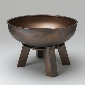 Luxury Modern Outdoor Metal Firepit Wood Burning Powder Coated Finish Crafted for High-End Spaces Providing Warmth - Product Image 5