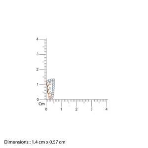 Pendientes de diamantes milagrosos de oro rosa Accesorio de joyería elegante y lujoso - Product Image 1