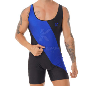 Customized High Quality Men's Wrestling Singlets Front Logo Spandex/Polyester Material Quick Dry Light Weight Breathable OEM/ODM - Product Image 4