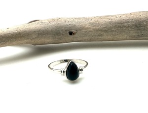 Tendencia 925 plata esterlina negro ónix anillo de piedras preciosas joyería hecha a mano plata estilo bohemio anillo joyería para mujeres regalo para niñas - Product Image 3