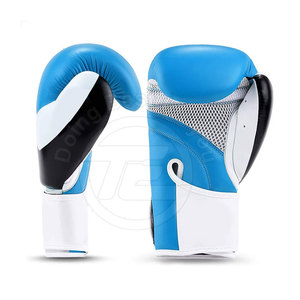 Guantes profesionales de cuero de vaca de 14Oz y 16oz Guantes de combate de boxeo personalizados de alta calidad de cuero PU para artes marciales - Product Image 1