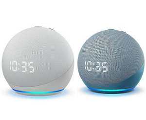 NUEVO ECHOS DOTS ALEXA ALTAVOZ INTELIGENTE DE 5.ª GENERACIÓN con RELOJ - TODOS LOS COLORES Surround - Product Image 1
