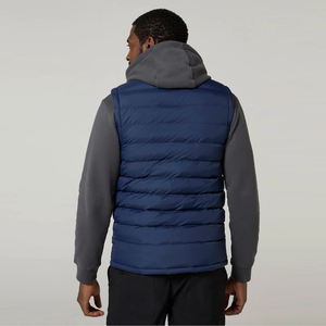 Chaleco Acolchado Personalizado para Hombre, Color Azul Marino, Chaqueta de Exterior sin Mangas con Cierre, Chaleco Acolchado Informal con Bolsillo - Product Image 5