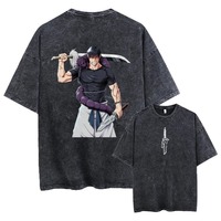 T-shirt graphique surdimensionné pour homme, 100 % coton, 350 g, style streetwear, délavé à l'acide, vintage, personnalisé, vente en gros OEM