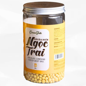 Vente en gros de qualité Boules croustillantes Collations de boulangerie Bonbons OEM Boules croustillantes au chocolat banane HALAL Cacao 400G 4KG Bon prix - Product Image 1