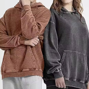 Sudadera con capucha transpirable impermeable de algodón de rizo francés de gran tamaño de invierno para hombre hecha en Pakistán - Product Image 2