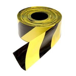 Cinta de Seguridad Emniyet eridi Sar-Siyah de 500 m, Cinta de Advertencia de Seguridad Gvenlik eridi-Amarilla-Negra - Product Image 1