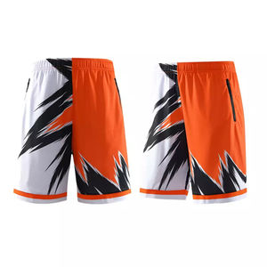 Nouveaux shorts de basket-ball pour hommes à la mode Shorts de sport personnalisés Polyester matériel taille élastique poches latérales Shorts de basket-ball - Product Image 1