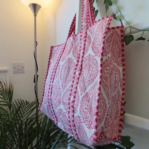 Bolsos de Hombro Acolchados de Algodón para Mujer, Estilo Vintage, Forro de Lona, Cierre de Cremallera, Elegantes, Duraderos, Ecológicos, Ligeros, para Compras de Verano - Product Image 3