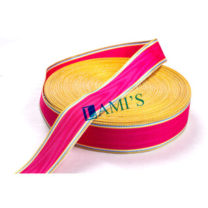 Rubans de médailles personnalisés de haute qualité OEM Tissu satiné de couleur unie avec techniques d'effet d'eau Motifs de logo en gros - Product Image 3
