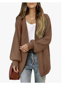 Cárdigan Largo Holgado para Mujer, Diseño Grueso, Abertura Frontal, Otoño, Nuevo, Directo de Fábrica con Logotipo Personalizado de Bangladesh - Product Image 5