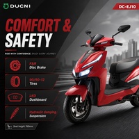 Scooter électrique DUCNI 72V 2000W 3000W avec moteur de moyeu de 12 pouces, moto électrique pour la mobilité urbaine