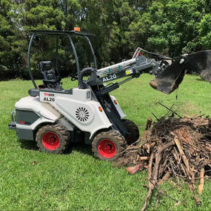 Nouveau mini-chargeur diesel articulé avec flèche télescopique, godet et tondeuse, doté de composants de moteur et d'engrenages essentiels - Product Image 1