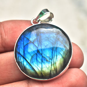 Bague en argent véritable 925 Bague en labradorite naturelle Bague en argent sterling 925 vente en gros de pierres précieuses labradorite Bagues islamiques - Product Image 5