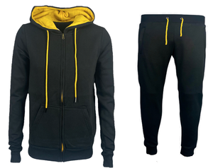 Conjunto de Sudadera y Pantalón Deportivo Ligero Unisex Personalizado, Sin Dobladillo, Resistente al Viento, Transpirable, de Poliéster/Algodón, Corte Acampanado, para Hombre - Product Image 3