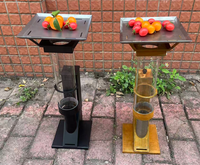 Poêle à bois vertical en acier et chauffage à granulés, directement de l'usine |   Chauffage efficace pour terrasse extérieure, camping en hiver