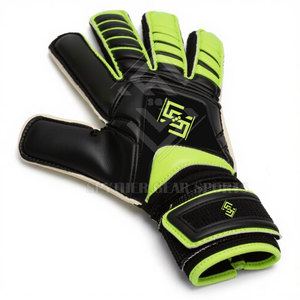 Strong <b>Grip</b> <b>Control</b> Secure Wrist Design Professional High Quality Unisex Latex Goalkeeper Gloves Non-Slip Hook Loop Closure - Product Image 5