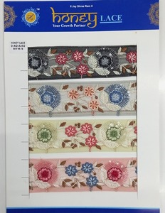 Tissu doux personnalisé en dentelle brodée pour robes de mariée et voiles Style d'affaires à motif floral pour les sacs de créateurs de mode - Product Image 4